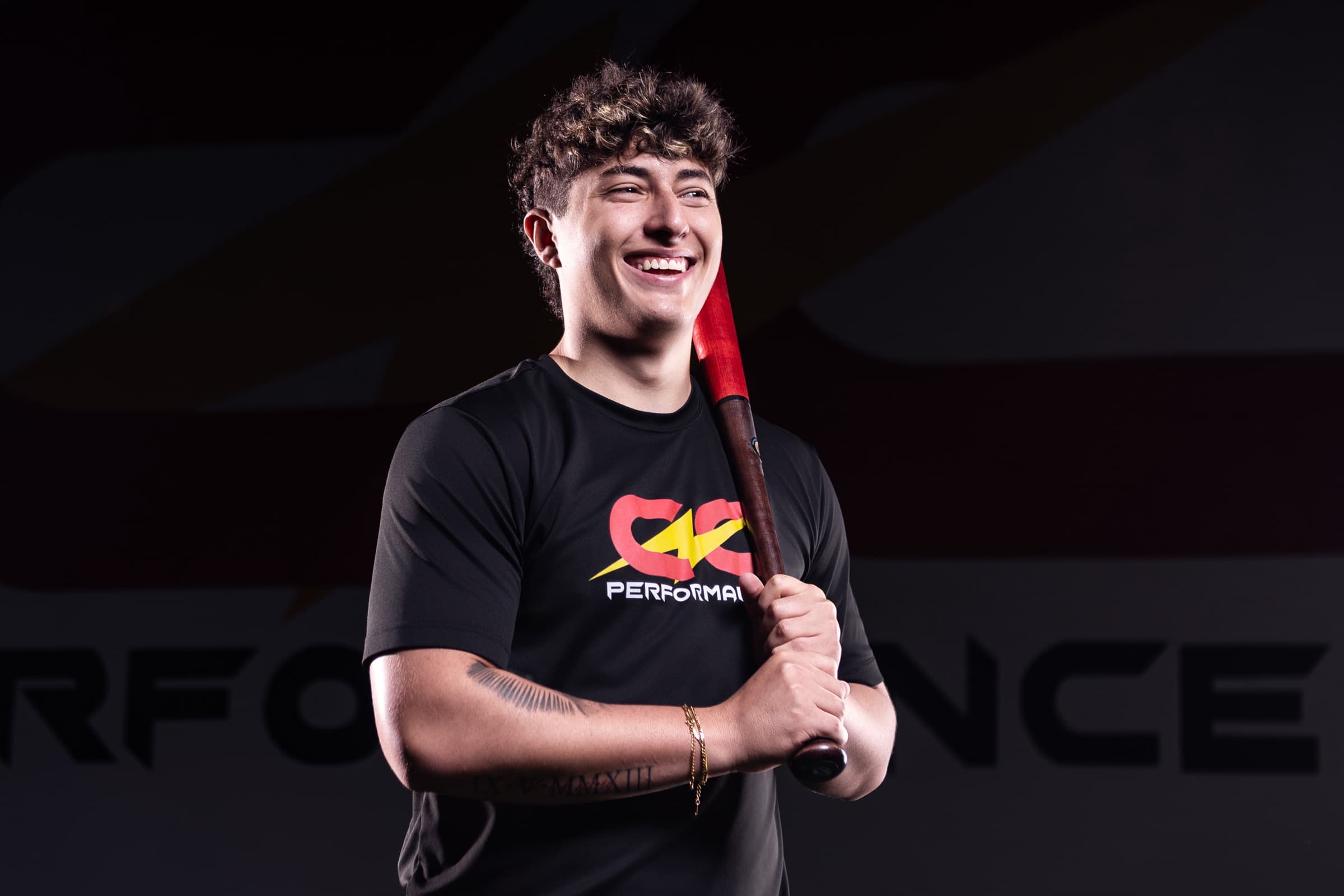 CNC Performance baseball athlete with a bat
